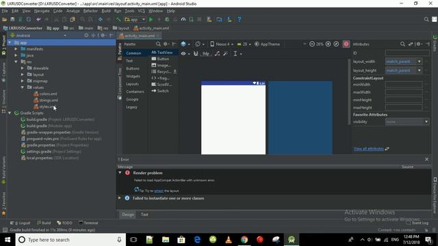 How to fix Failed to load AppCompat ActionBar with unknown error смотреть онлайн