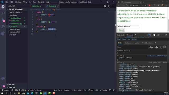Understanding CSS Inheritance | CSS3 For Beginners смотреть онлайн