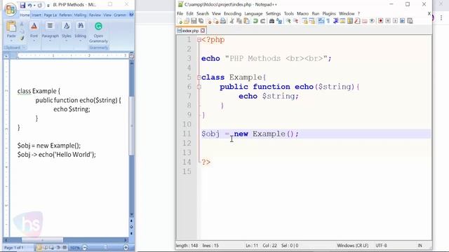 Methods in programming | Php coding tutorial | web development complete | Sekharmetla | Harisystems смотреть онлайн