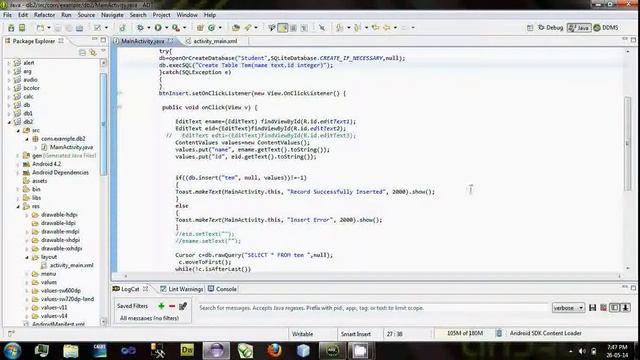 SQLite Database in Android смотреть онлайн