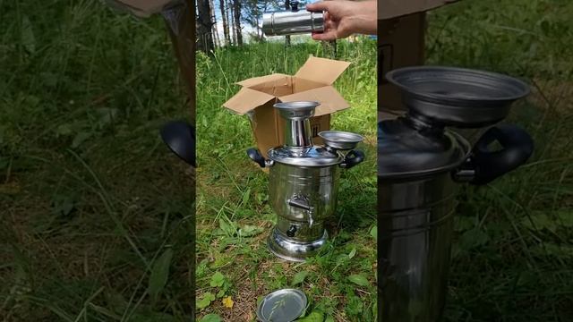 Турецкий самовар на дровах Распаковка смотреть онлайн