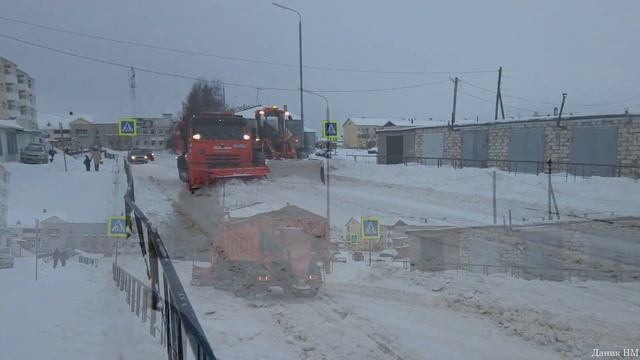 Очистка дорог от снега / Снегоуборочная техника смотреть онлайн