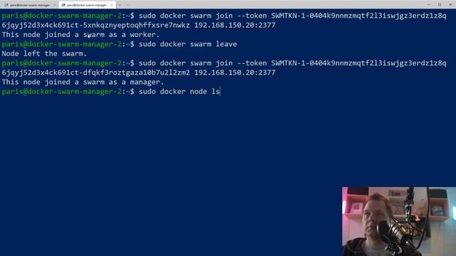 Docker Swarm Tutorial - How to setup 2 docker swarm manager nodes смотреть онлайн