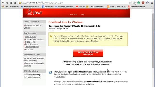 Enabling Java and installing the newer version of Java on Google Chrome смотреть онлайн