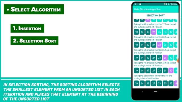 Data Structure Sorting Algorithm Simulation App | Android App Ideas смотреть онлайн