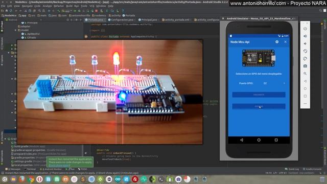 Proyecto NARA. NodeMCU Api RESTful 4 Android. смотреть онлайн