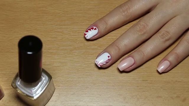 Эффект натуральных камней гель-лаком. Белый мрамор на ногтях маникюр смотреть онлайн