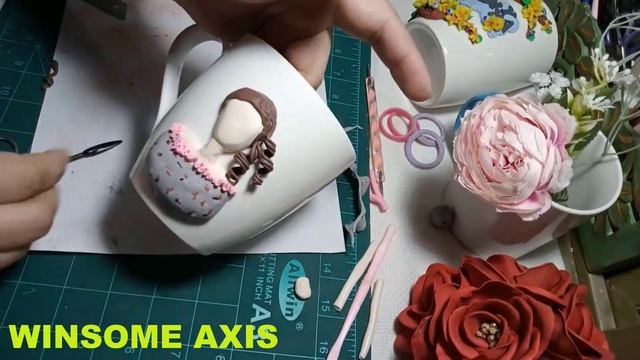 Making Polymer Clay Mug | Handmade | DIY | Washable Mug | Winsome Axis смотреть онлайн
