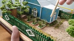Макет - Диорама Домик в Деревне