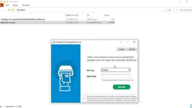 E-İMZA İLE İMZALA(.jnlp dosya uzantısı ile) смотреть онлайн