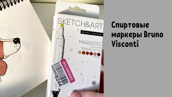 Маркеры Bruno Visconti коричневых оттенков | Обзор