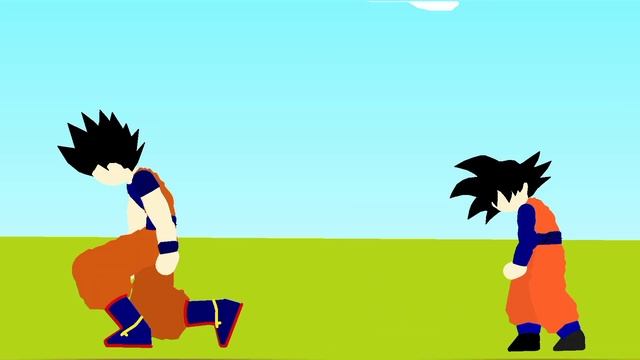 GOKU VS GOHAN AND GOTEN - stick nodes смотреть онлайн