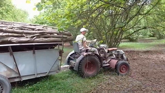 За дровами. Самодельный минитрактор из двигателя УМЗ (ЗИД 4,5) смотреть онлайн