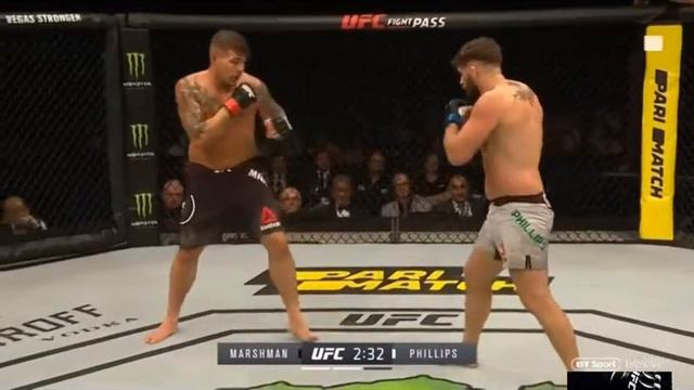 UFC Fight Night 147 Джэк Маршман-Джон Филипс смотреть онлайн