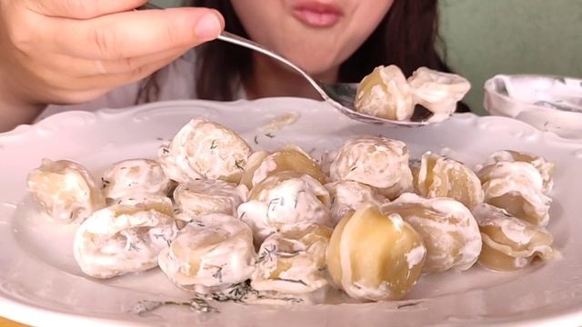 ASMR EATING ПЕЛЬМЕНИ/MUKBANG DUMPLINGS