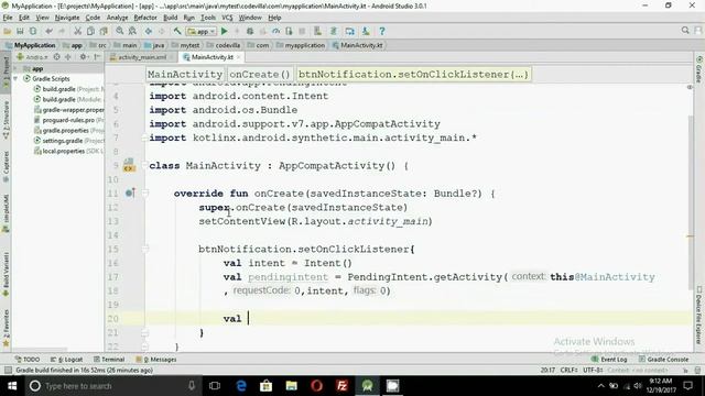 Notification in Android (Kotlin) смотреть онлайн