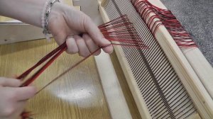 Настольный ткацкий станок. Заправка. Ткачество. Мастер-класс целиком