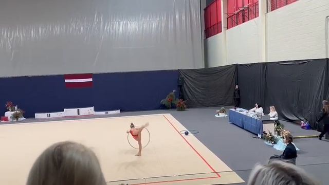 Vladlena Baranova.Hoop. Junior. 2023 Latvian Rhythmic Gymnastics Championships смотреть онлайн