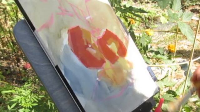 Cup Easels Superlite: Review and Gouache Demo in the Garden смотреть онлайн