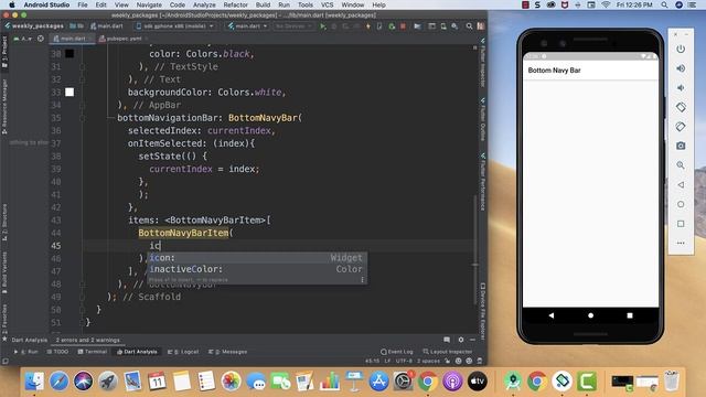 Flutter Animated BottomNavigation Bar (Package of the week ?) смотреть онлайн