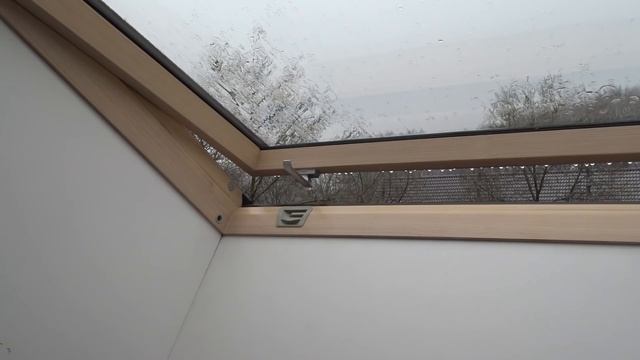 Rain On Roof Window Sounds For Sleeping, Relaxing ~ Glass Skylight Water Drops Downpour Ambience
