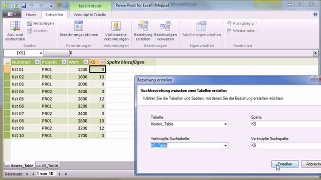 PowerPivot für Excel 2010 - Verknüpfte Tabellen - Teil 09 смотреть онлайн