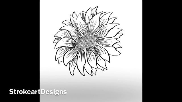 Decorative Digital Painting 137- Drawing Sunflower And Plumeria смотреть онлайн