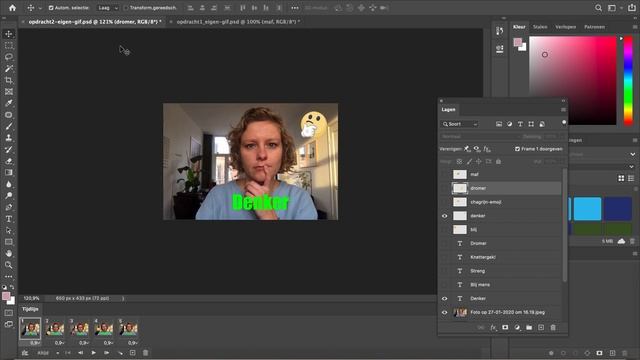 Eigen gifje in Photoshop maken 6: opslaan als gif смотреть онлайн