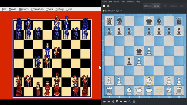 Bullying another NES chess game with the world's strongest chess engine смотреть онлайн