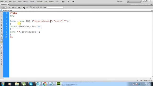 PHP Data Objects (PDO) Tutorials: CONNECTION TO DATABASE 2017 смотреть онлайн