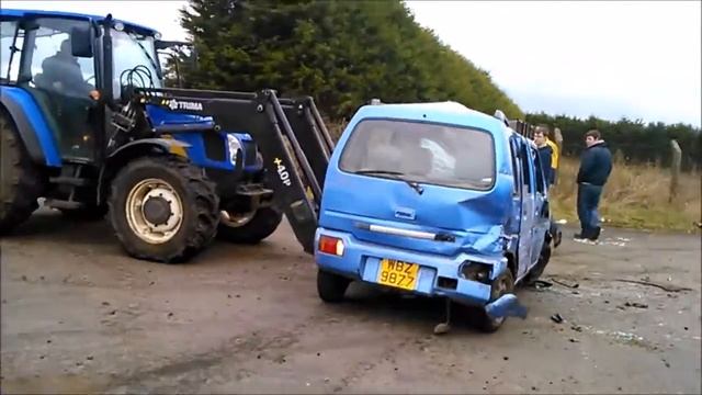 renault clio and suzuki wagon R destruction смотреть онлайн