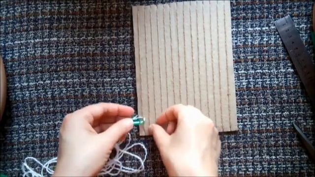 Подставка под горячее в ковровой технике "Ткачество" смотреть онлайн