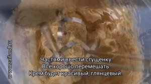 Торт Графские развалины с безе, варёной сгущёнкой и орехами