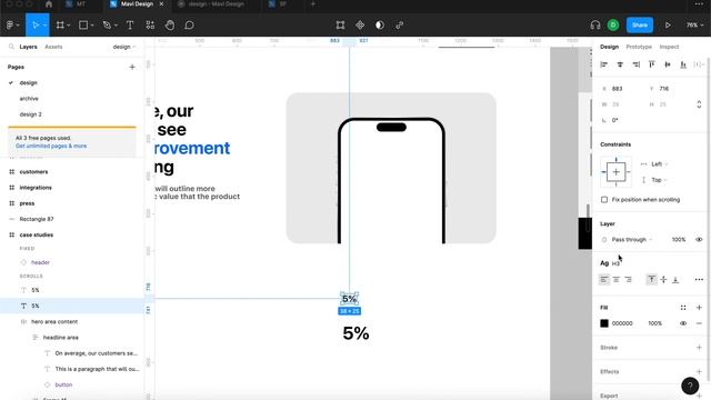 WEB DESIGN IN FIGMA ep.23: Case Studies Hero Section – Free UX / UI Course смотреть онлайн