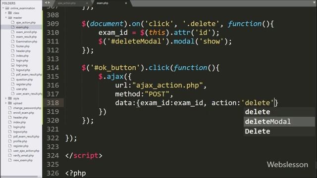 9 - Remove Schedule Exam Details - Online Examination System in PHP смотреть онлайн