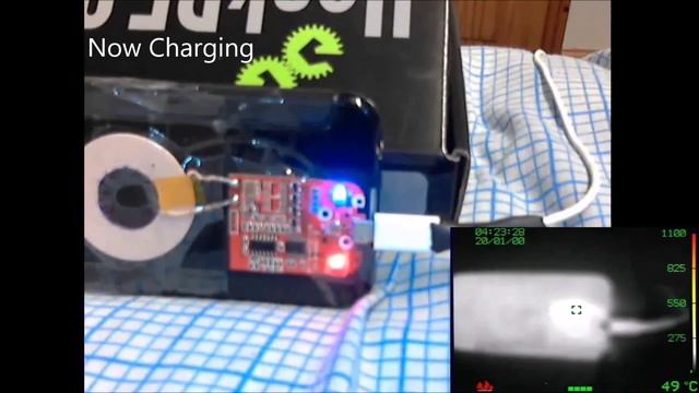 Thermal imaging of cheap Chinese QI charger смотреть онлайн