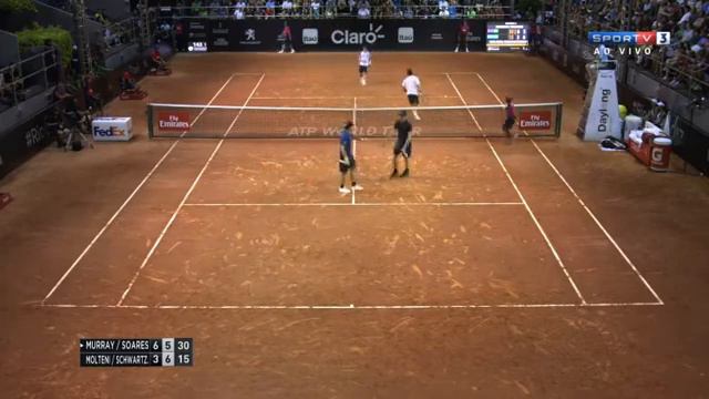 Jamie Murray / Bruno Soares v Andres Molteni / Diego Schwartsman HIGHLIGHTS Rio Open 2017 смотреть онлайн