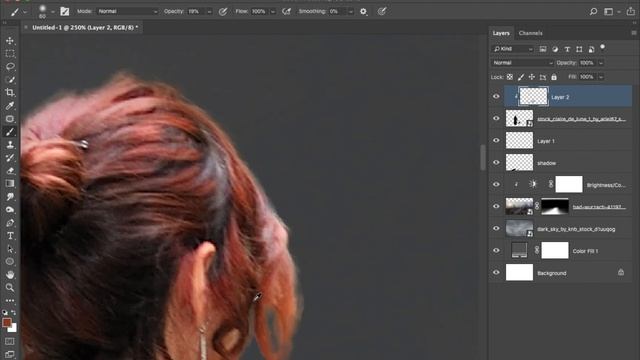 Create Fantasy Ray Glow in the Dark - Photoshop смотреть онлайн