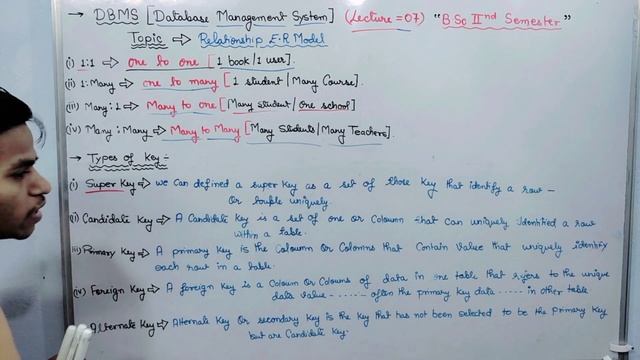 Lec-7: Primary key ER diagram in #dbms in Hindi #database by #rsp #bsc #computerscience #2ndsem смотреть онлайн