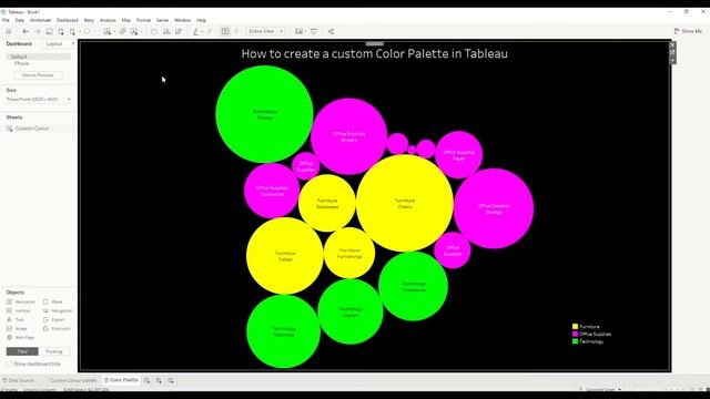 How to Create Custom Colour Palette in Tableau смотреть онлайн