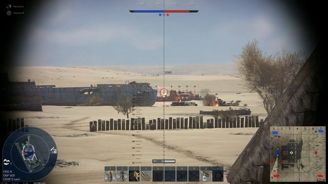 War Thunder. Аркадные бои. Т-34-85э, карта Аральское море, БР 5,7. смотреть онлайн