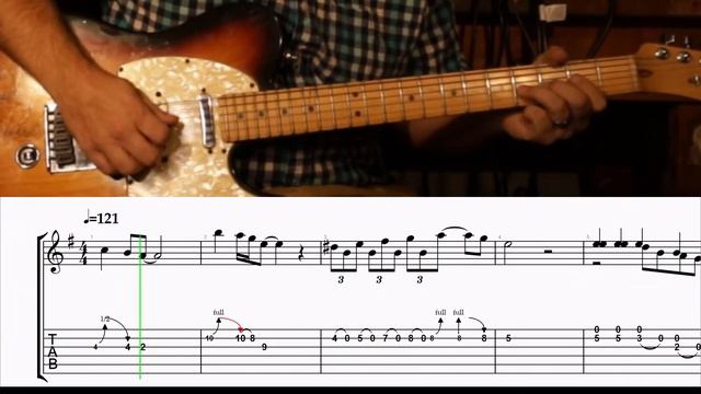 How to Play the First Guitar Solo in Bad Things by Jace Everett on Guitar with TAB смотреть онлайн