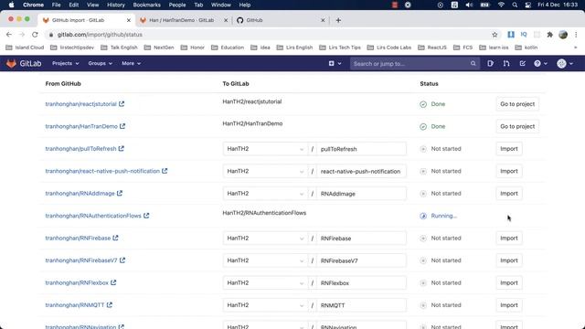 Import project from gitbucket, github,... to Gitlab Online смотреть онлайн