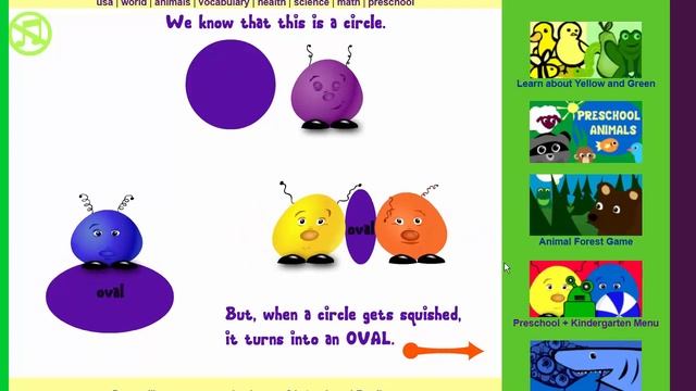 Learn Shapes! Circles, Triangles, Squares, Rectangles & Ovals - Shapes Game смотреть онлайн