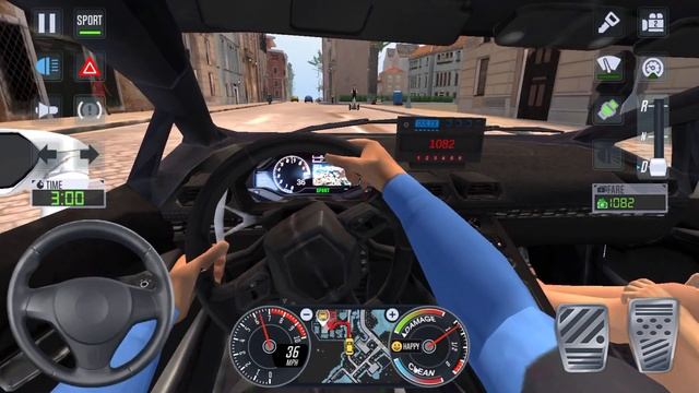 SUPER CARS RACING CAB DRIVER ??♀️ City Car Driving Games Android iOS - Taxi Sim 2020 Gameplay смотреть онлайн