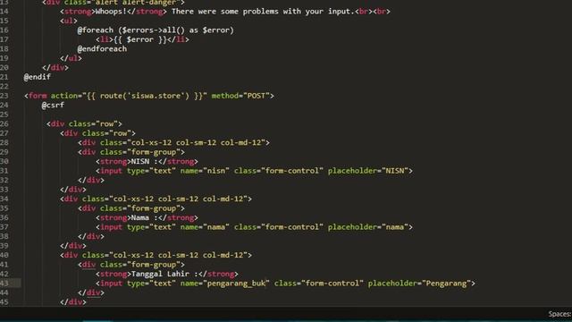 Tutorial Laravel Part 4 - Membuat View dan finish CRUD Laravel 5.8 смотреть онлайн
