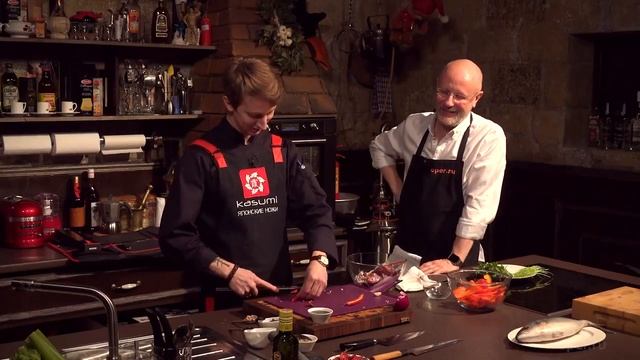 Каба40к у Гоблина: Александр Скридулис готовит бараньи рёбра и желтохвоста смотреть онлайн