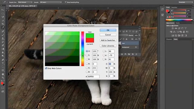 Adding and Changing a Color in Photoshop CS6 смотреть онлайн
