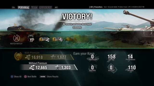 World of Tanks PS4 Pz. II J PS and Pz. S35 смотреть онлайн
