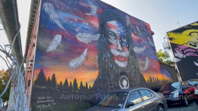 №25  Креативный стрит-арт на улице Монтеселло и Берген авеню